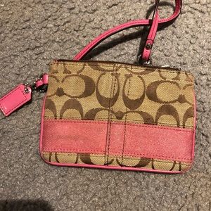 Mini coach wristlet